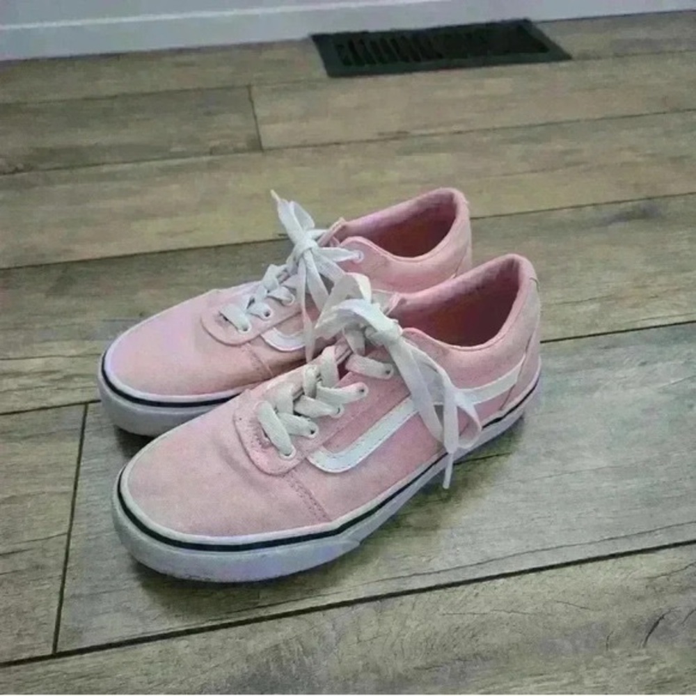 VANS pink size 4 youth  sneakers